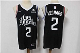 Clippers 2 Kawhi Leonard Black 2021 City Edition Nike Swingman Jersey,baseball caps,new era cap wholesale,wholesale hats